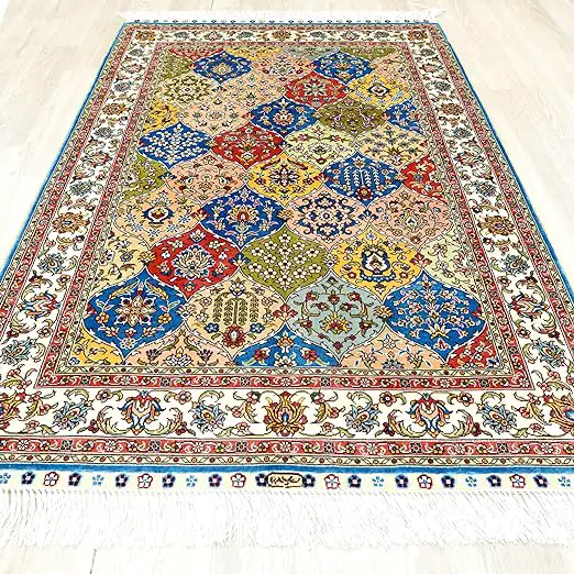 A rug on the floor that is more affordable than the most expensive rug in the world.