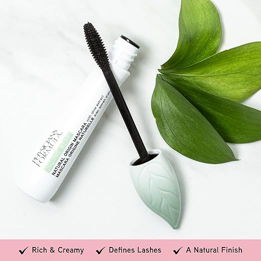 White mascara tube with brush as one of the best mascara products for people over 50