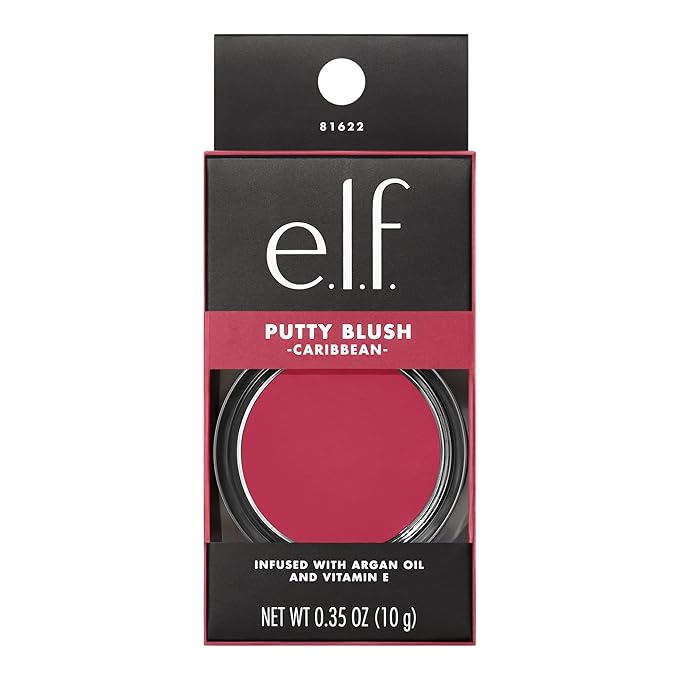 e.l.f. putty blush compact in a black box to show the variety of best blushers for over 60 skin.