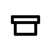 a black background with a black square representing the shoeboxed logo.