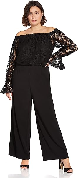 Black tailored jumpsuit for women 