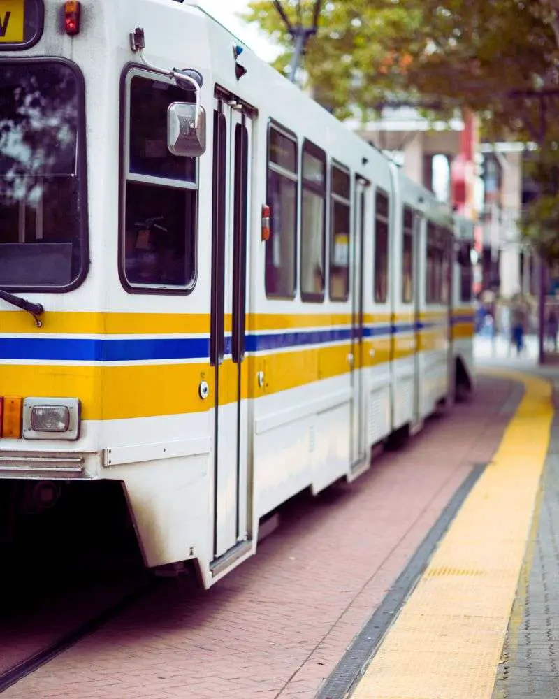 public transportation train perfect for people who are weighing the pros and cons of not renewing your license