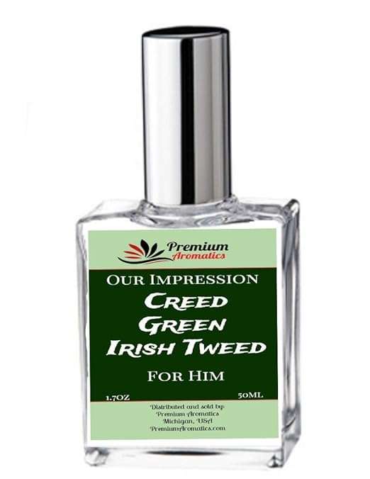 A bottle of Green Irish Tweed cologne which is touted as one of the best colognes for men over 50