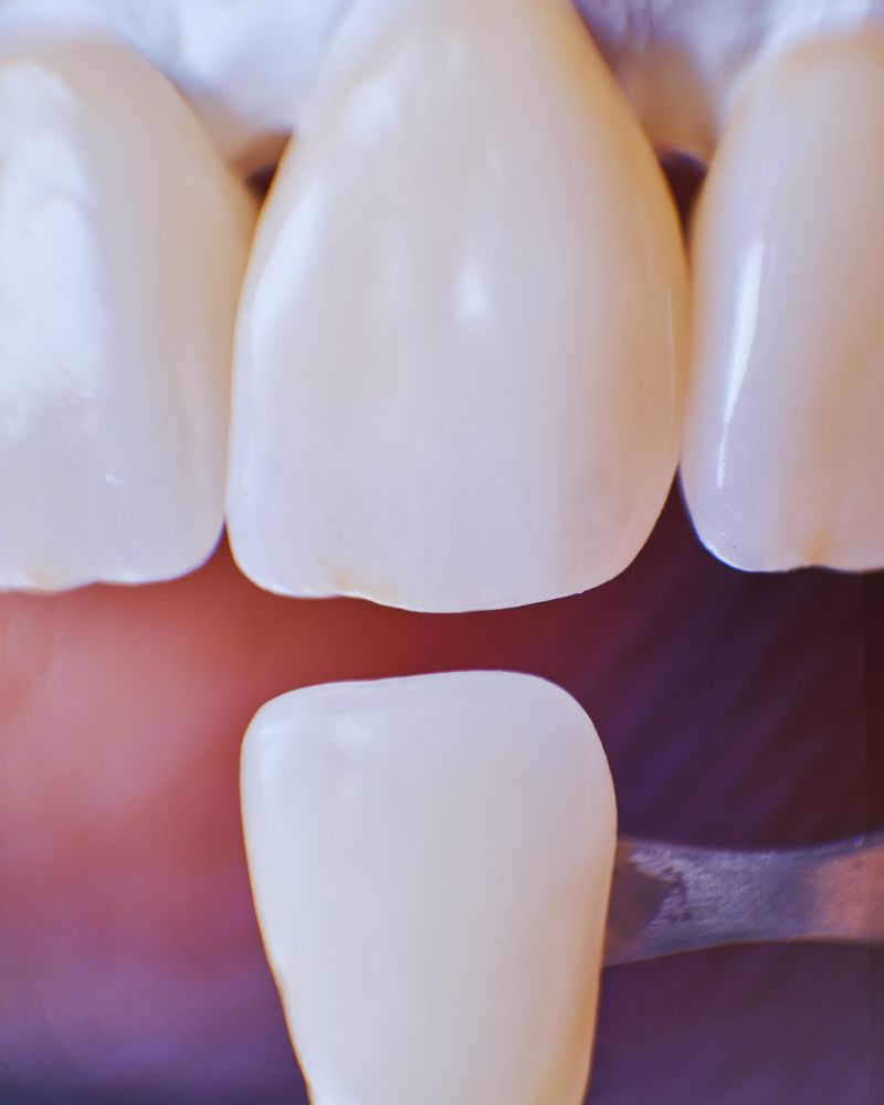 Set of white, durable veneers for anyone wondering "are veneers permanent?"