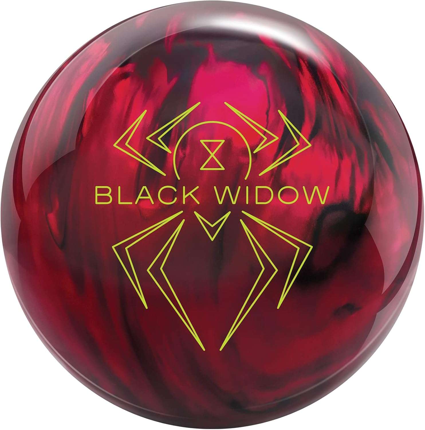 Dark red and black marble bowling ball that does not fit under the category of most expensive bowling balls