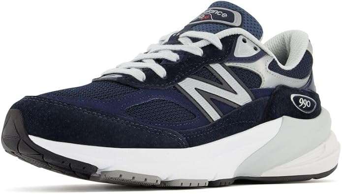 Navy blue athletic sneaker to demonstrate one of many best arch support sneakers for women over 50