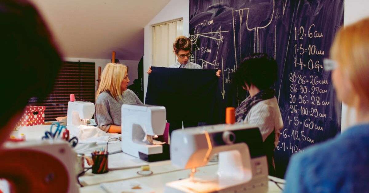 a group of people working on a project