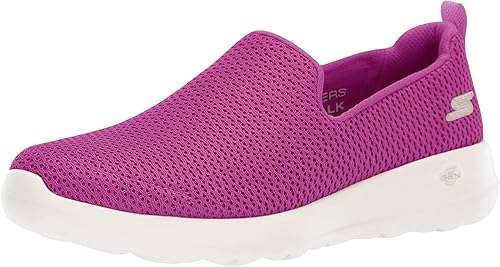 Pink Skechers Go Walk sneaker to demonstrate one of many best-arch-support-sneakers-for-women-over-50