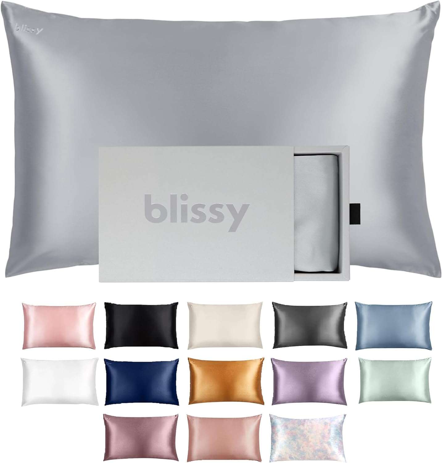 Silk pillow case display image to demonstrate one of many best gifts for women over 50