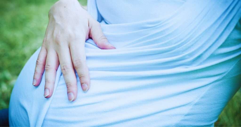 Woman pregnant over 40 wondering about pregnancy at 43 statistics