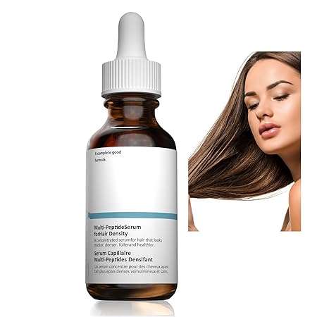 Bottle of growth hair serum