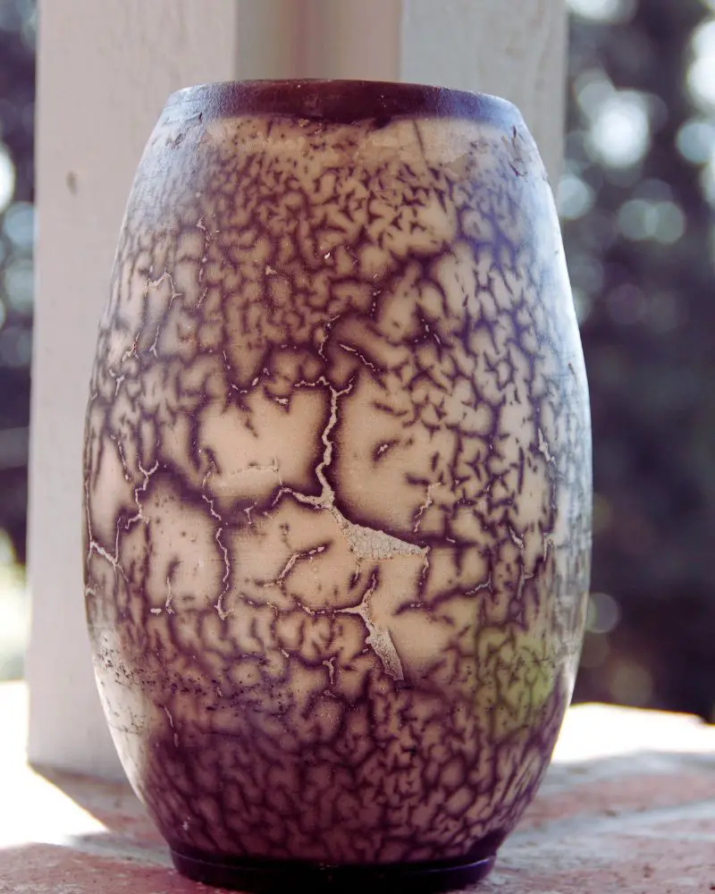 A pottery vase made by someone who discovered cool pottery ideas