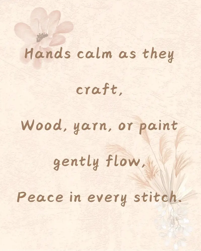 a beige background with design elements displaying a poem generated by an AI Haiku generator